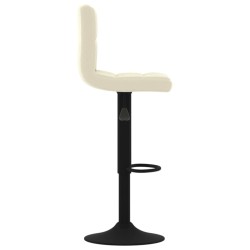 Tabouret de bar Crème Velours 