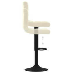Tabouret de bar Crème Velours 