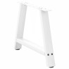Pieds de table basse en forme de A 2 pièces Blanc 70 x (42-43) cm Acier 