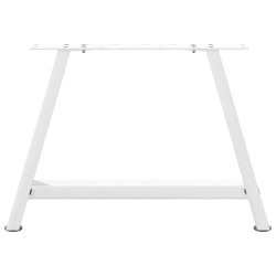Pieds de table basse en forme de A 2 pièces Blanc 70 x (42-43) cm Acier 