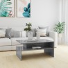 Table basse Gris béton 90x60x42,5 cm Bois d'ingénierie 