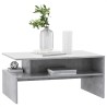 Table basse Gris béton 90x60x42,5 cm Bois d'ingénierie 