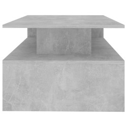 Table basse Gris béton 90x60x42,5 cm Bois d'ingénierie 