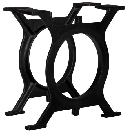 Pied de table basse 2 pcs Cadre en O Fonte 