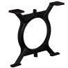 Pied de table basse 2 pcs Cadre en O Fonte 