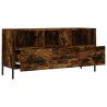 Meuble TV chêne fumé 102x36x50 cm bois d'ingénierie 