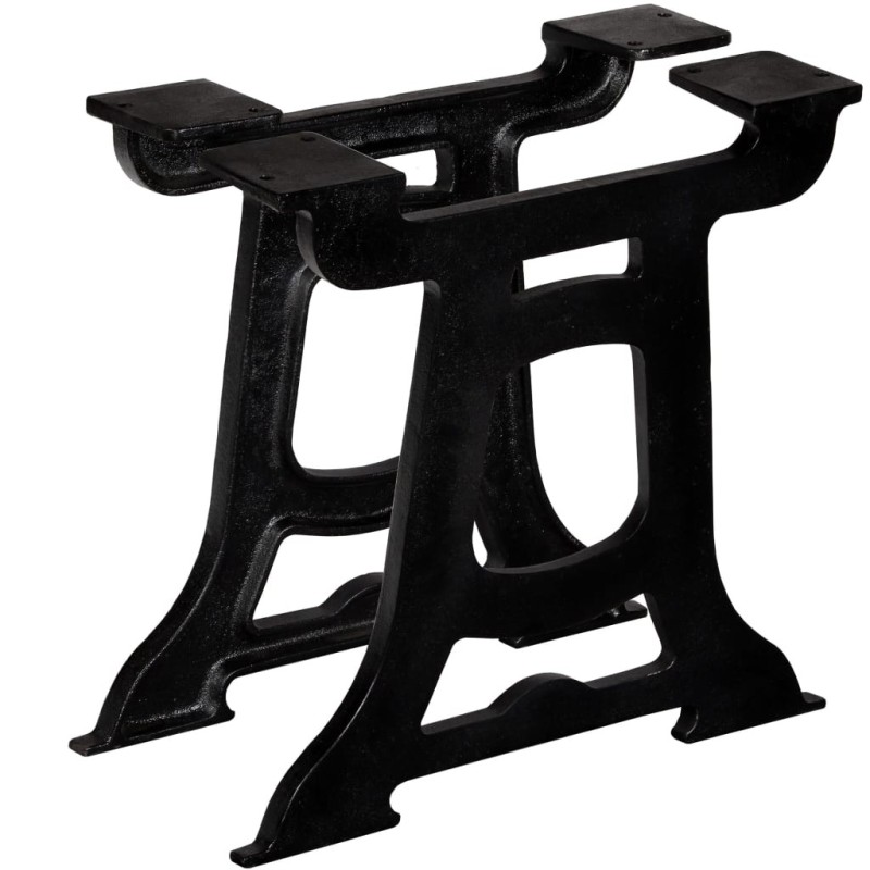 Pied de table basse 2 pcs Cadre en Y Fonte Pied de table basse 2 pcs Cadre en Y Fonte