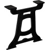 Pied de table basse 2 pcs Cadre en Y Fonte 
