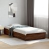 Cadre de lit sans matelas chêne marron 75x190 cm 