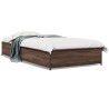 Cadre de lit sans matelas chêne marron 75x190 cm 