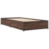 Cadre de lit sans matelas chêne marron 75x190 cm 