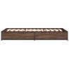 Cadre de lit sans matelas chêne marron 75x190 cm 