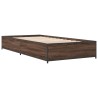 Cadre de lit sans matelas chêne marron 75x190 cm 