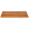 Dessus de table 90x90x2,5 cm carré bois massif d'acacia 