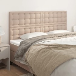 Têtes de lit 4 pcs Cappuccino 80x5x78/88 cm Similicuir 