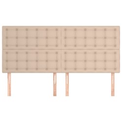 Têtes de lit 4 pcs Cappuccino 80x5x78/88 cm Similicuir 