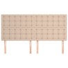 Têtes de lit 4 pcs Cappuccino 80x5x78/88 cm Similicuir 