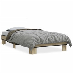 Cadre de lit sans matelas chêne sonoma 100x200 cm 