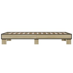 Cadre de lit sans matelas chêne sonoma 100x200 cm 