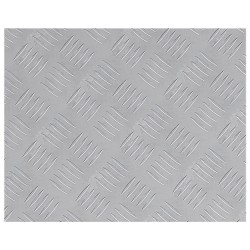 Plaques en Aluminium à Motif 4 pcs Antidérapantes 50x40 cm 