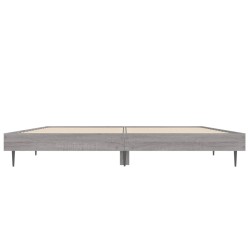 Cadre de lit sans matelas sonoma gris 135x190 cm 