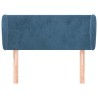 Tête de lit avec oreilles Bleu foncé 93x23x78/88 cm Velours 