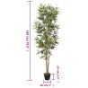 Bambou artificiel 1104 feuilles 180 cm vert 