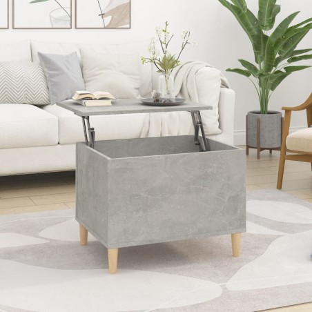 Table basse Gris béton 60x44,5x45 cm Bois d'ingénierie 