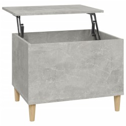 Table basse Gris béton 60x44,5x45 cm Bois d'ingénierie 