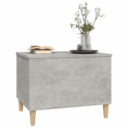 Table basse Gris béton 60x44,5x45 cm Bois d'ingénierie 