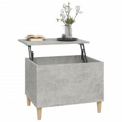 Table basse Gris béton 60x44,5x45 cm Bois d'ingénierie 