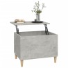 Table basse Gris béton 60x44,5x45 cm Bois d'ingénierie 