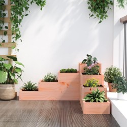 Jardinière 4 niveaux 80,5x79x36 cm bois de douglas massif 