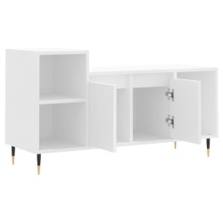 Meuble TV Blanc 100x35x55 cm Bois d'ingénierie 