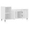 Meuble TV Blanc 100x35x55 cm Bois d'ingénierie 