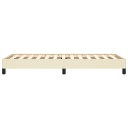 Cadre de lit sans matelas crème 80x200 cm similicuir 
