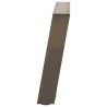 Pieds de table basse en U, 2 pièces, acier naturel, 50 x (42-43) cm 