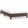 Cadre de lit sans matelas marron 100x200 cm similicuir 