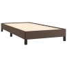Cadre de lit sans matelas marron 100x200 cm similicuir 