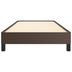 Cadre de lit sans matelas marron 100x200 cm similicuir 