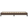 Cadre de lit sans matelas marron 100x200 cm similicuir 