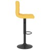 Tabouret de bar Jaune moutarde Tissu 