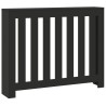 Cache-radiateur noir 104x20x82 cm bois d'ingénierie 