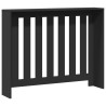 Cache-radiateur noir 104x20x82 cm bois d'ingénierie 