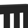 Cache-radiateur noir 104x20x82 cm bois d'ingénierie 
