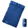 Matelas de camping autogonflant avec oreillers 2 personnes 