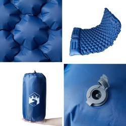 Matelas de camping autogonflant avec oreillers 2 personnes 
