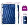 Matelas de camping autogonflant avec oreillers 2 personnes 
