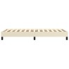 Cadre de lit sans matelas crème 80x200 cm similicuir 