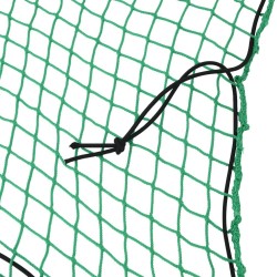 Filet pour remorque avec corde élastique vert 8x3,5 m PP 
